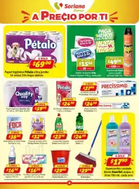 Folleto Soriana Express Página 6: Pétalo papel higiénico ultra jumbo €69,00