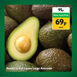 Morrisons leaflet Page 4: Ready to Eat Loose Large Avocado €0,69