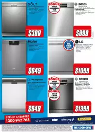 The Good Guys catalogue Page 12: Bosch Series 4 Built-Under Dishwasher €899,00