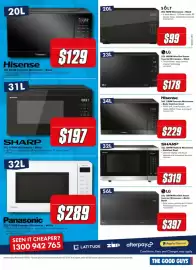 The Good Guys catalogue Page 13: Hisense 34L 1100W Inverter Microwave - Dark Stainless Steel €229,00