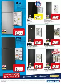 The Good Guys catalogue Page 14: CHiQ 515L Top Mount Refrigerator €799,00, LG 420L Bottom Mount Refrigerator €849,00