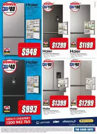 The Good Guys catalogue Page 16: Haier 509L French Door Refrigerator €1.399,00