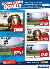 The Good Guys catalogue Page 3: Sony 65 Inch BRAVIA 3 II 4K HDR AI Google TV with Gemini 2026 €1.595,00