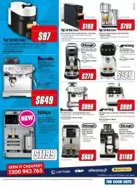 The Good Guys catalogue Page 8: Nespresso Vertuo Up Solo Capsule Coffee Machine - Ocean Blue €199,00