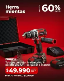 Catálogo Easy Página 3: Einhell - taladro percutor inalámbrico + bateria 2.0 ah + cargador + maletin €49.990,00