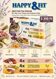 Alpha Zoo akciós újság Oldal 6: HAPPY & FIT &FIT Adult Grain Free Alutasak 83% Meat, Liver, Chicken, Duck Multipack 12x85g