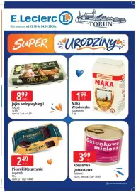 E.Leclerc gazetka Strona 1: Konserwa gatunkowa Animex €3,99, Pierniki Katarzynki Kopernik €2,49