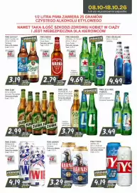 Słoneczko gazetka Strona 10: Piwo Lech €3,79, Piwo Żubr €2,99
