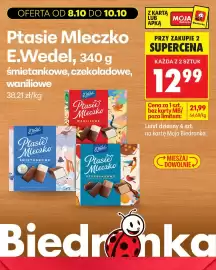Biedronka gazetka Strona 10: Ptasie Mleczko E.Wedel €12,99