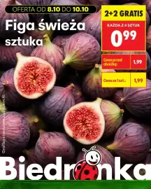 Biedronka gazetka Strona 4: Grafika stworzona z użyciem Al. OFERTA OD 8.10 DO 10.10 Figa świeża sztuka 2+2 GRATIS KAŻDA Z 4