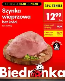 Biedronka gazetka Strona 6: Szynka wieprzowa bez kości €12,99