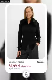 BonPrix katalog tydzień 41 Strona 8: Taliowany kardigan €84,99
