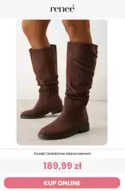Renee magazyn tydzień 41 Strona 10: Kozaki ozdobione marszczeniem Renee €189,99