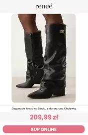 Renee magazyn tydzień 41 Strona 3: Eleganckie kozaki na słupku z marszczoną cholewką Renee €209,99