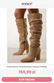 Renee magazyn tydzień 41 Strona 8: Kozaki slouchy z imitacji zamszu z wysoką cholewką Reneé €159,99