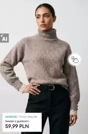Sinsay gazetka tydzień 41 Strona 2: Sweter z guzikami €59,99