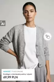 Sinsay gazetka tydzień 41 Strona 3: Kardigan z domieszką wełny i alpaki €69,99