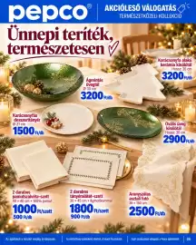 Pepco akciós újság hét 41 Oldal 6: Karácsonyfás desszerttányér €1.500,00, Ágmintás üvegtál €3.200,00