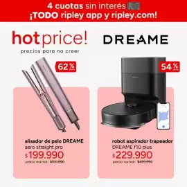 Catálogo Ripley Página 4: Robot aspirador trapeador €229.990,00, Alisador de pelo €199.990,00