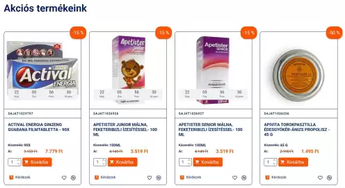 Kígyó Patika akciós újság hét 41 Oldal 1