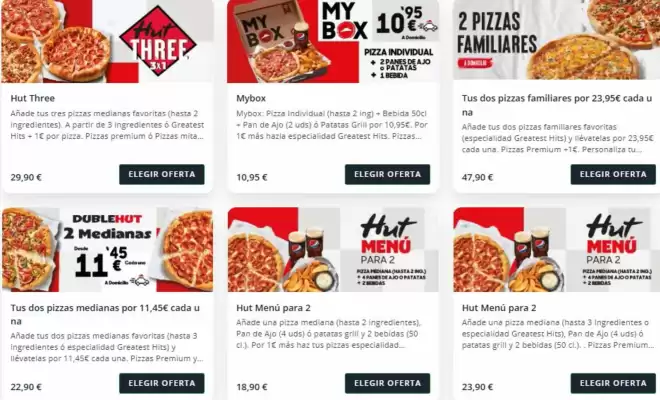Pizza Hut (válido hasta el 21-10)