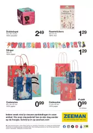 Zeeman folder Pagina 18: Sinterklaas raamstickers €1,29, Cadeautas €0,99