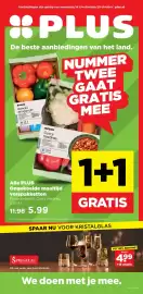 PLUS folder week 42 Pagina 1: Alle PLUS Ongekoelde maaltijd verspakketten €5,99, Spiegelau The Class of Glass €4,99