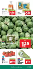 PLUS folder week 42 Pagina 23: PLUS Krieltjes €0,99, Biologisch PLUS Nederlandse Wortelen €1,49