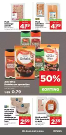 PLUS folder week 42 Pagina 30: Plus zalmfilet met huid €4,99, PLUS Gemengd gehakt €4,89