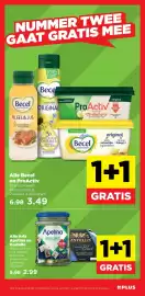 PLUS folder week 42 Pagina 4: Alle Arla Apetina en Castello €2,99, Alle Becel en ProActiv €3,49
