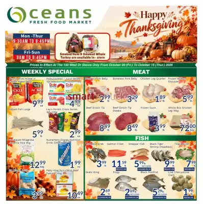 Oceans Fresh Food Market flyer (valid until 15-10)