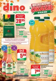 Dino gazetka Strona 1: Kawa mielona Jacobs Krönung €28,95, Sok pomarańczowy Wosana €7,89
