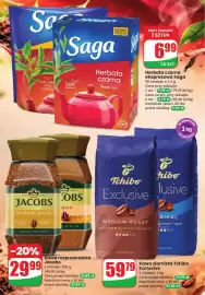 Dino gazetka Strona 4: Herbata czarna ekspresowa Saga €6,99, Kawa rozpuszczalna Jacobs Crema €29,99