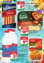 Dino gazetka Strona 5: Mleko spożywcze świeże polskie Mlekovita 3,2% €3,19, Burgery mini Drosed €9,99
