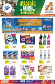 Folheto Atacadão Página 1: Limpador Multiuso Ypê €3,95, Esponja Multiuso Ypê €4,95
