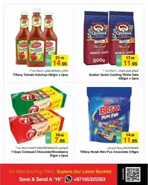 Safeer Market catalogue Page 6: Tiffany Tomato Ketchup €14,95, 7 Days Croissant Chocolate/Strawberry €7,95