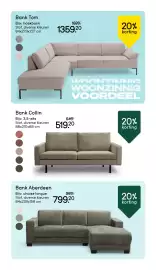 Leen Bakker folder week 42 Pagina 14: Bank Aberdeen €799,20, Bank Tom €1.359,20