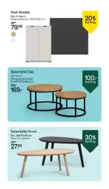 Leen Bakker folder week 42 Pagina 14: Salontafel Ilja €169,00, Salontafel Arvin €27,99
