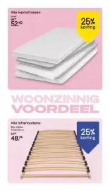 Leen Bakker folder week 42 Pagina 6: Alle topmatrassen €52,49, Alle lattenbodems €48,74
