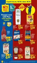 Folheto Lidl | Fim de Semana Página 10: Cigala arroz agulha €1,25, Combino macarrão riscado formato familiar €1,09