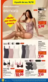 Folheto Lidl | Fim de Semana Página 18: Esmara cuecas slip/hipster para senhora €7,50