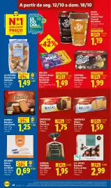 Folheto Lidl semana 42 Página 26: Saborosa Belgas Chocolate €1,75, A minha padaria canudinhos €1,95