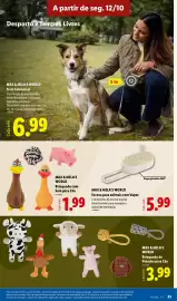 Folheto Lidl semana 42 Página 33: Max & mila's world brinquedo com som para cão €1,99
