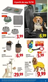 Folheto Lidl semana 42 Página 35: Capa de Chuva para Cão ZOOFARI €9,99, Nerf dog brinquedo para cão €5,99
