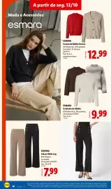 Folheto Lidl semana 42 Página 36: Esmara camisola de malha €9,99, Esmara casaco de malha grossa €12,99