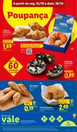 Folheto Lidl semana 42 Página 7: Pastéis de Bacalhau €2,49, Meia Baguete €0,19