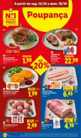 Folheto Lidl semana 42 Página 8: Lombo de Porco €4,19, Almôndegas de Porco €2,49