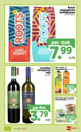 Dekamarkt folder week 42 Pagina 11: Roots biologische koffiebonen €7,99, BIO+ zilvervlies, basmati of pandanrijst €0,99