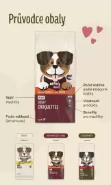 Lidl leták Strana 3: Průvodce obaly Stáří mazlíčka Podle velikosti Max's World Rich in POULTRY with INULIN ADULT CRISPY