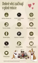 Lidl leták Strana 7: Dobré věci začínají v plné misce ↓ Udržuje zdravou srst Componentes animales Componentes de rigem